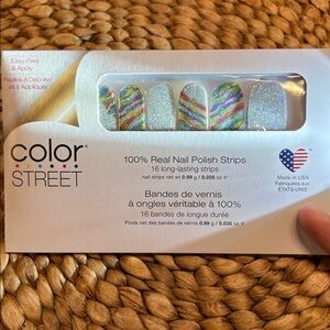 Color Street Sparkling Rainbow “Inner Strength” Nail Strips